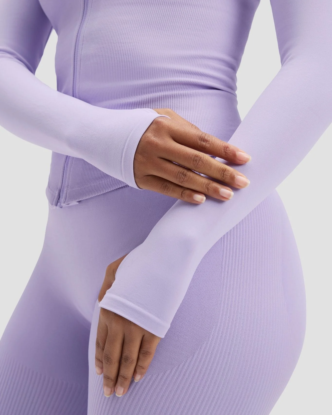 Elevate™ Compression Long Sleeve Jacket | Lilac - Image 5