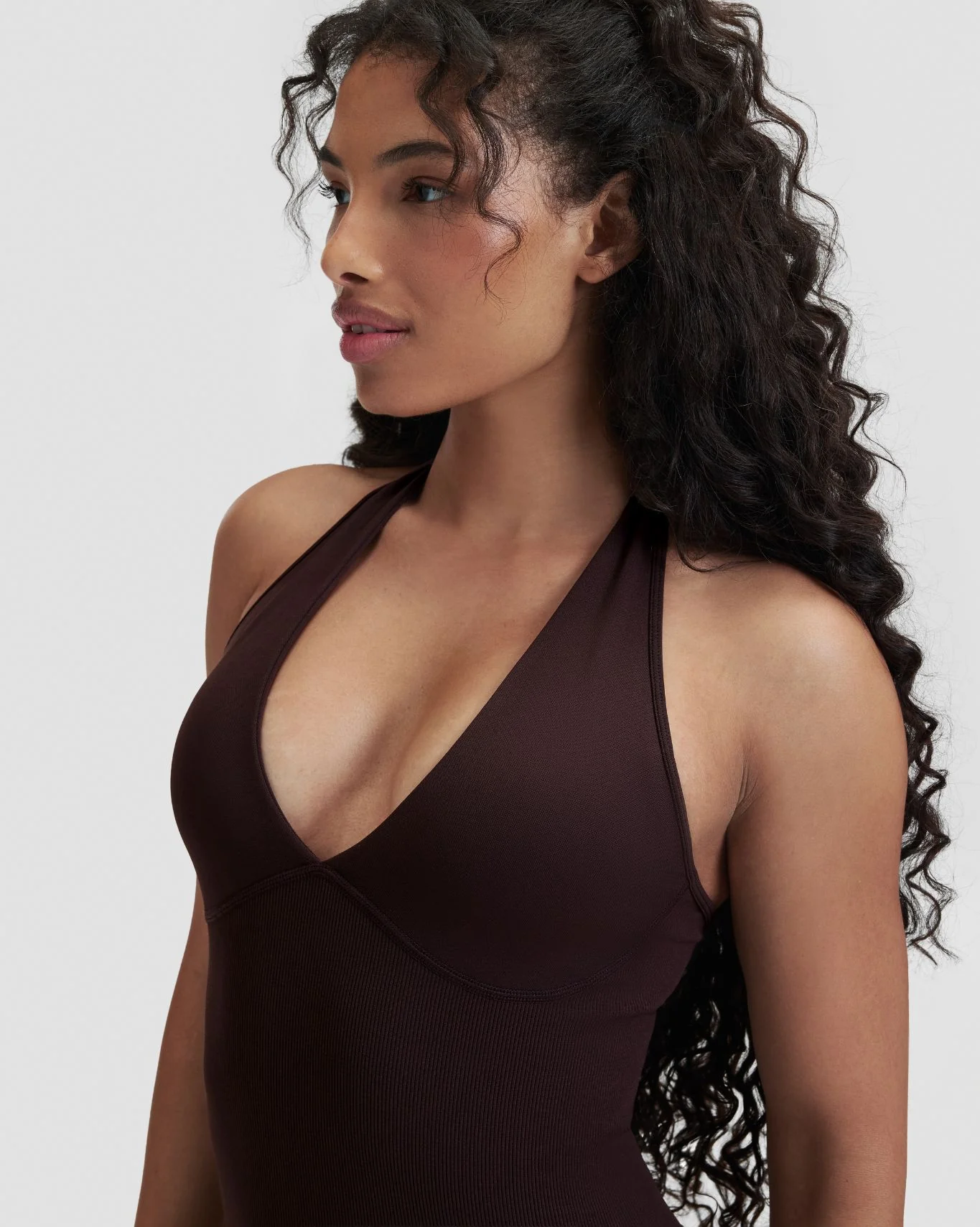 Elevate™ Sculpting Halterneck All In One | Coffee - Image 7