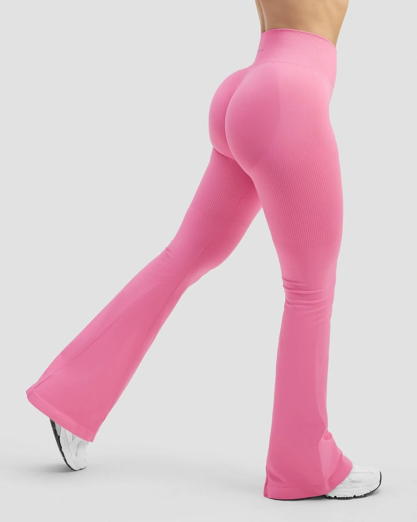 Elevate™ Sculpting High Waist Flare Leggings | Bubble Pink - Image 4
