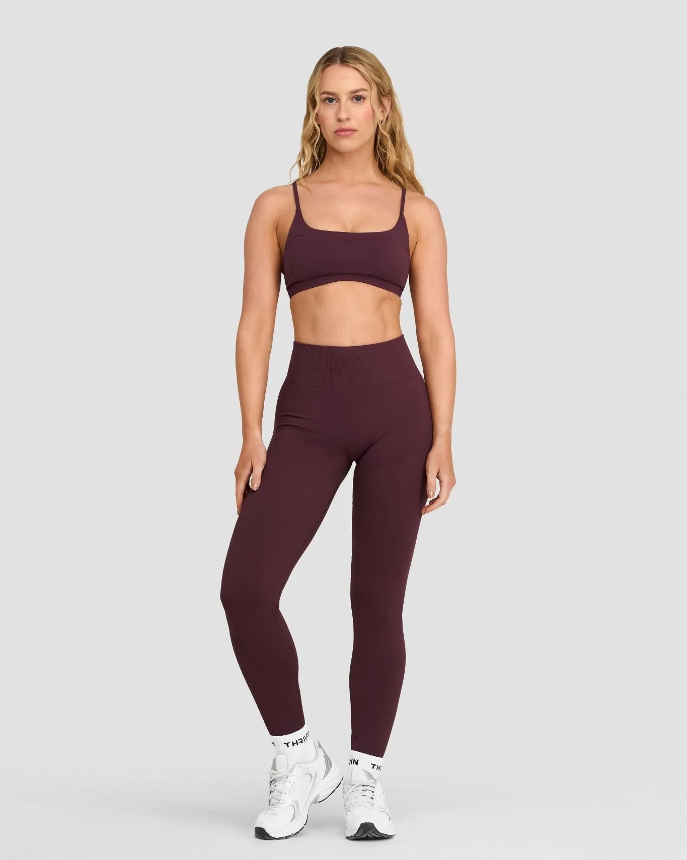 Elevate™ Sculpting High Waist Scrunch Leggings | Dark Mauve - Image 3