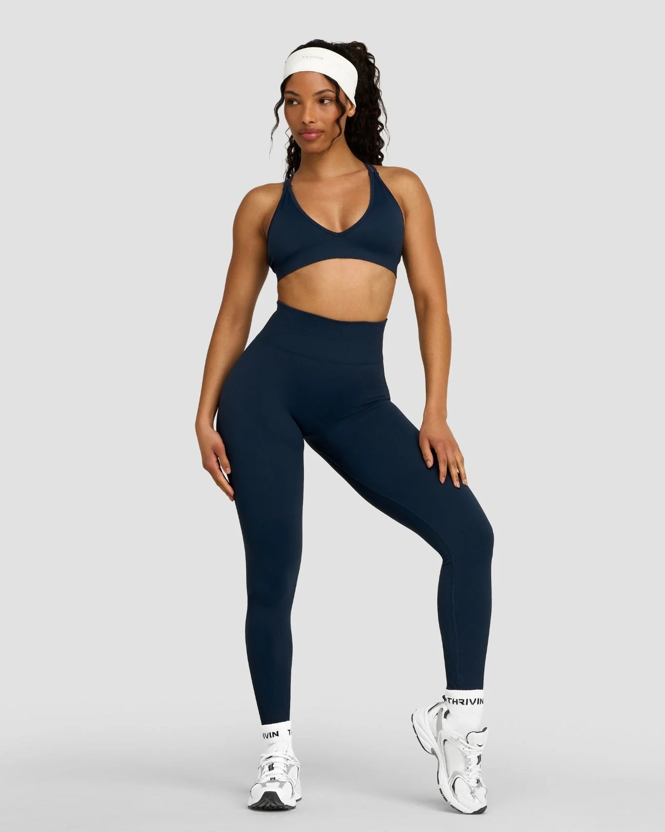 Elevate™ Sculpting Mid Waist Scrunch Leggings | Midnight Navy - Image 4