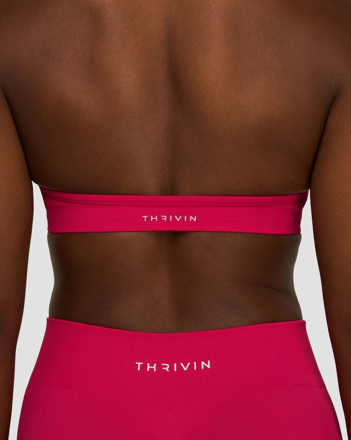 Elevate™ Sculpting Seamless Adjustable Halter Bra | Strawberry - Image 2