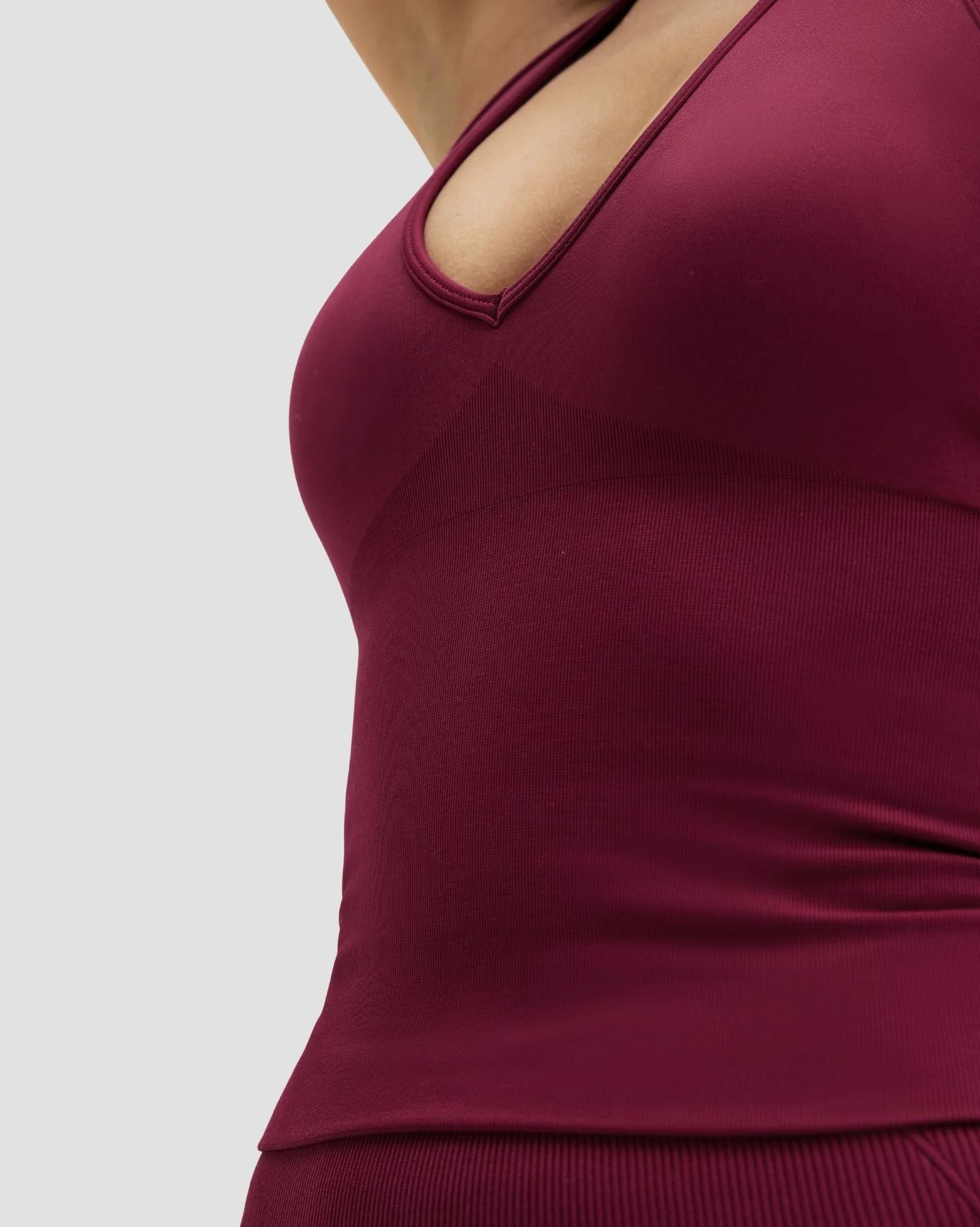 Elevate™ Sculpting Seamless Halterneck Top | Cherry Berry - Image 5
