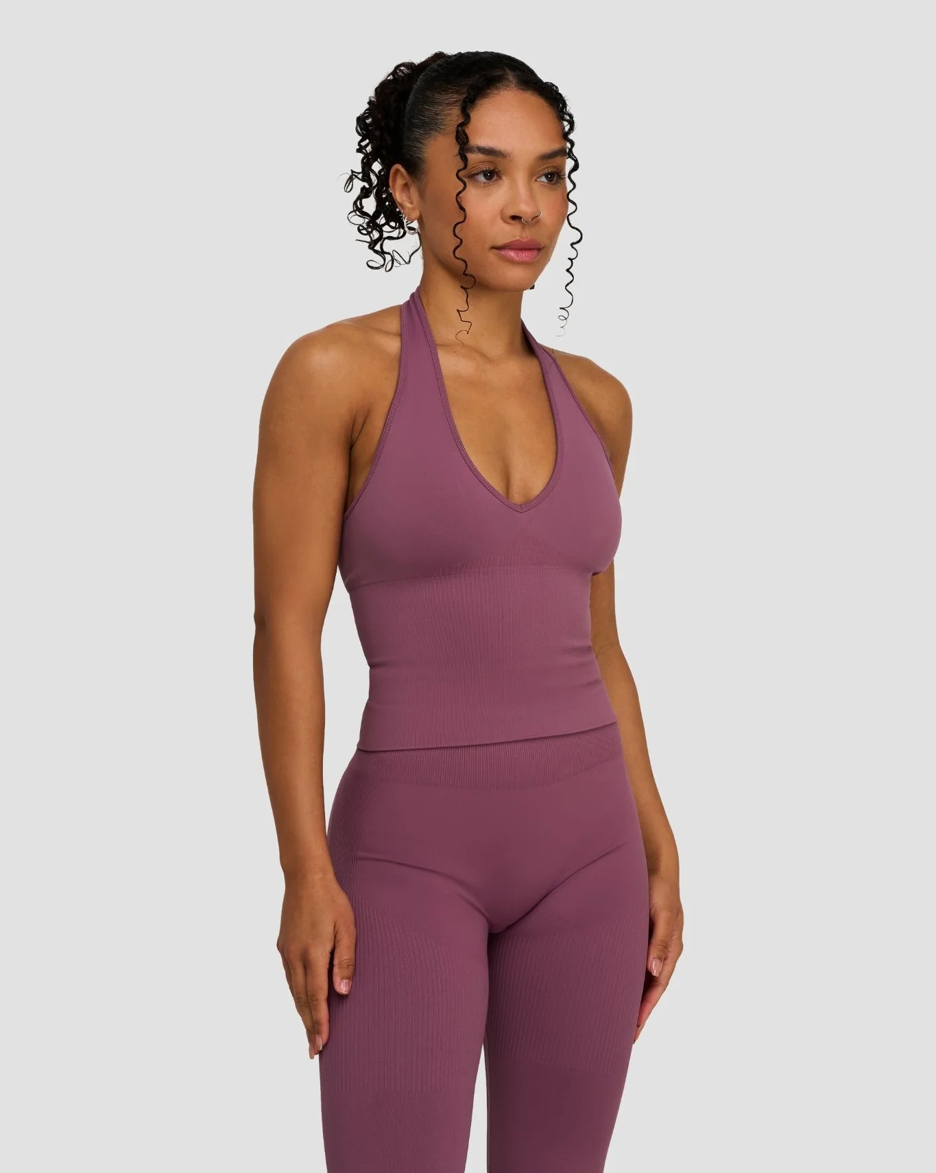 Elevate™ Sculpting Seamless Halterneck Top | Orchid Mauve - Image 6