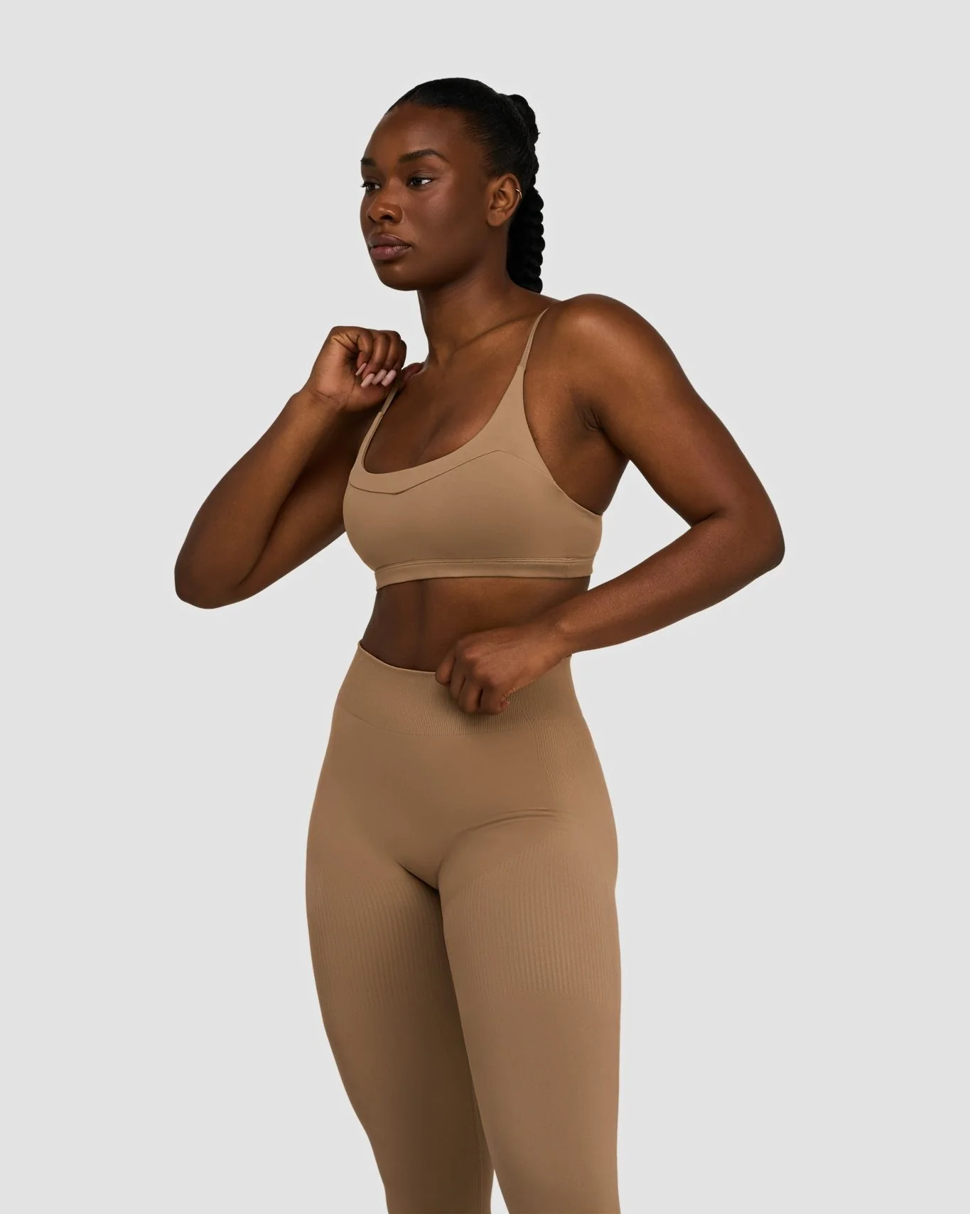 Elevate™ Sculpting Seamless Scoop Neck Bra | Toffee - Image 3